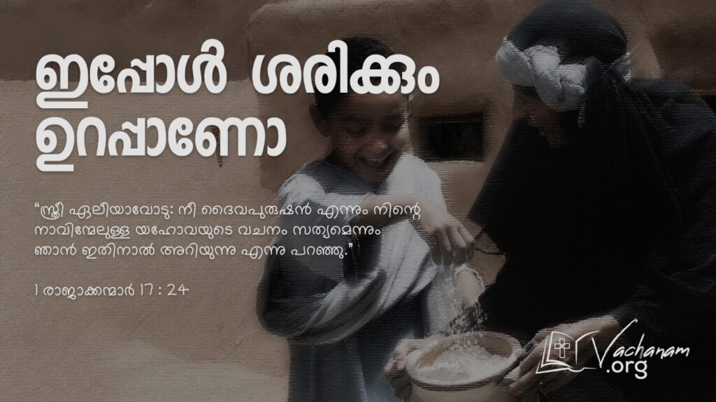 "ഇപ്പോള്‍ ശരിക്കും ഉറപ്പാണോ?”
